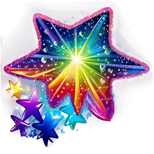 Rainbow Sparkle Stars Png 21 PNG Image