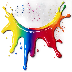 Rainbow Spray Paint Drip Png Wvu93 PNG Image