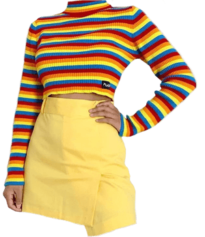 #outfit #rainbow #colorful #png #lgbt #cute #freetoedit - Outfit Lgbt, Transparent Png PNG image with transparent background