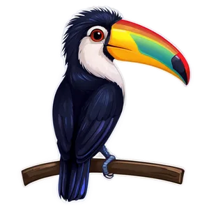 Rainbow Toucan Art Png Pkl42 PNG Image