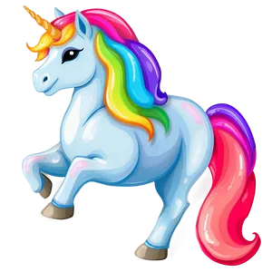 Rainbow Unicorn Clipart Png 87 PNG Image