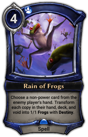 Eternal Card Game Wiki - Rain Of Frogs Eternal Card Game, HD Png Download PNG image with transparent background
