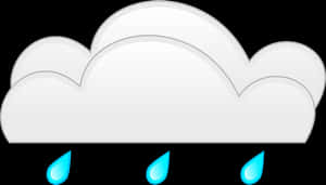 Rainy_ Cloud_ Clipart PNG with transparent background