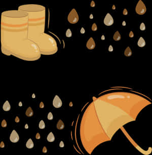 Rainy Day Essentials PNG with transparent background