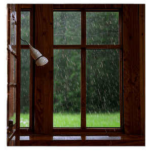 Rainy Day Window Scene PNG qrm18 PNG image with transparent background