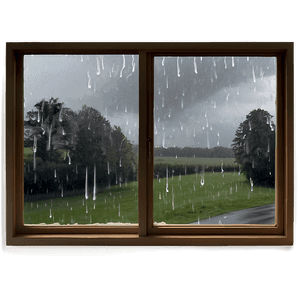 Rainy Day Window Scene PNG qsh16 PNG image with transparent background