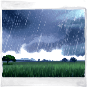 Rainy Thunderstorm Land PNG myg PNG with transparent background