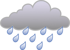 Rain Cloud Weather Symbol Free Clip Art - Transparent Background Rain Cloud Clipart, HD Png Download PNG image with transparent background