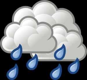 Rainy_ Weather_ Cloud_ Icon PNG with transparent background