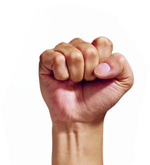 Raised Clenched Fist PNG Image