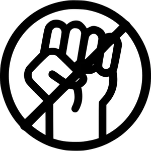 Raised Fist Revolution Symbol PNG Image