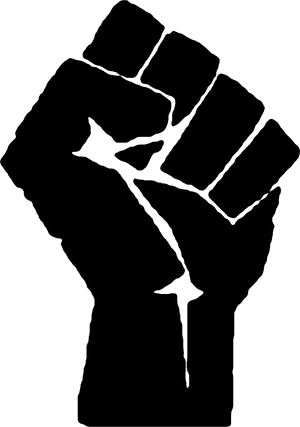 Raised Fist Silhouette Justice Symbol PNG