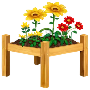 Raised Flower Bed Png 06272024 PNG Image