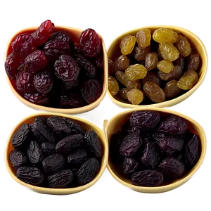 Raisins Assortment Display Png Rid PNG Image