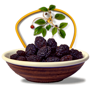 Raisins in Bowl PNG 36 PNG with transparent background
