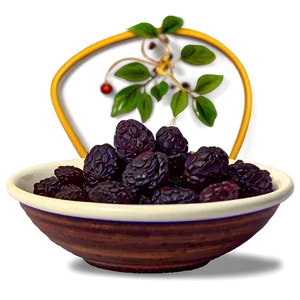 Raisins In Bowl Png 36 PNG Image