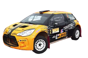 Rally Car Competition Vehicle PNG Image