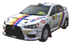 Rally Car Mitsubishi Lancer Evolution PNG Image