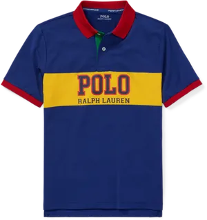 Ralph Lauren Colorblock Polo Shirt PNG Image