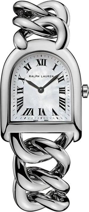 Ralph Lauren Silver Watch PNG Image