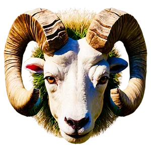 Ram Head With Mountain Background Png Aeo96 PNG Image