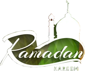 Ramadan Kareem Greeting Design PNG Image