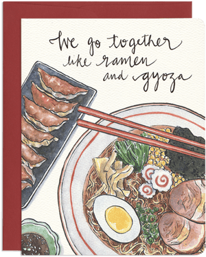 Ramen & Gyoza - Ramen Greeting Card PNG