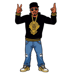 Rapper in Animated Style PNG 69 PNG image with transparent background