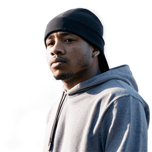 Rapper in Hoodie PNG 06112024 PNG with transparent background