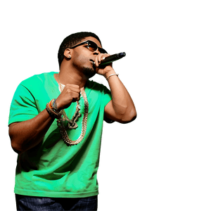 Rapper with Crowd Background PNG gis19 PNG image with transparent background