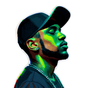 Rapper with Headphones PNG hnj83 PNG image with transparent background