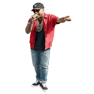 Rapper with Microphone PNG lol95 PNG with transparent background