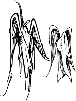 Raseone Angels Doodle Clip Arts - Angel Doodle Art, HD Png Download PNG image with transparent background