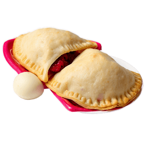 Raspberry and White Chocolate Empanadas PNG hto PNG with transparent background