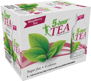 Raspberry Flavored5 Hour Tea Box PNG Image