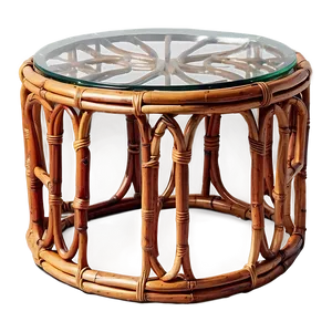 Rattan Side Table Png Hpr16 PNG Image