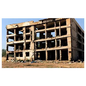 Ravaged Building Landscape Png Lqr96 PNG Image