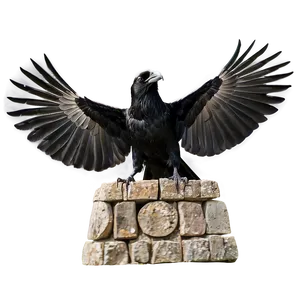 Ravens At Ancient Ruins Png 06122024 PNG Image