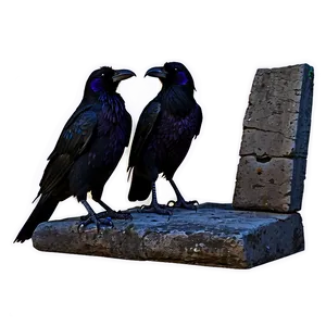 Ravens At Ancient Ruins Png 36 PNG Image