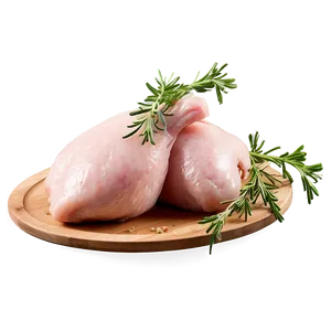 Raw Chicken With Herbs Png Itg PNG Image