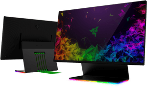 Razer Gaming Monitorand Laptop Stand PNG image with transparent background