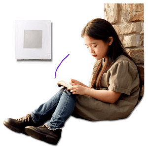 Reading by the Fireplace PNG 05212024 PNG image with transparent background