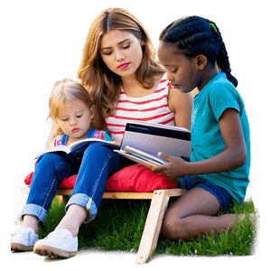 Reading in the Garden PNG txx PNG image with transparent background