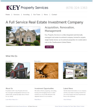 Real Estate Investment Company Website Screenshot PNG with transparent background