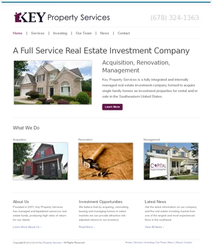 Real Estate Investment Company Website Screenshot PNG Image