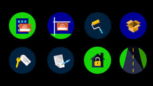 Real Estateand Home Service Icons PNG with transparent background