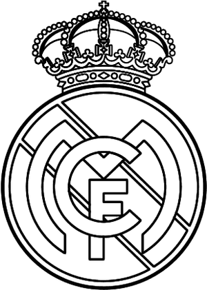 Real Madrid Club Crest PNG image with transparent background
