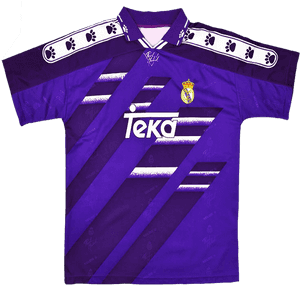 Real Madrid Purple Striped Jersey PNG image with transparent background