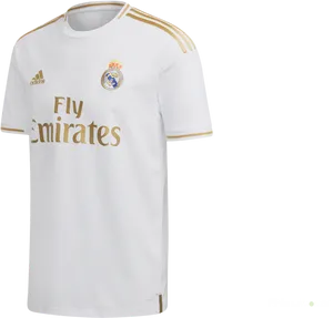 Real Madrid White Home Jersey Adidas PNG Image