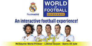 Real Madrid Worldof Football Experience Melbourne Premier PNG image with transparent background